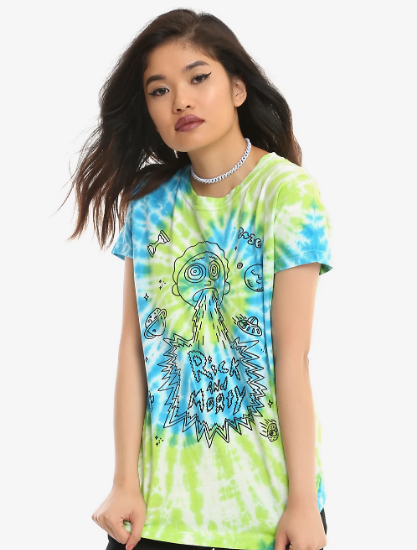 green and blue tie dye